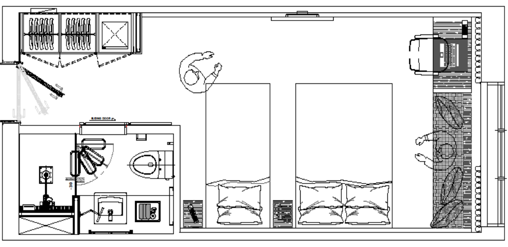 客室の平面図