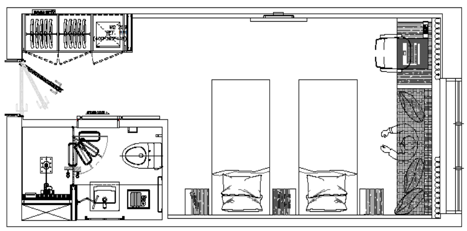 客室の平面図
